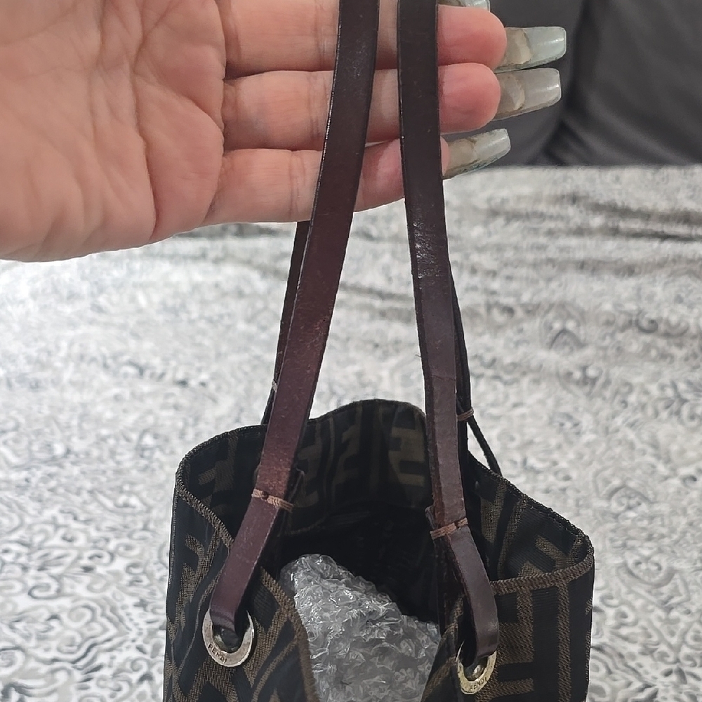 Fendi Brown and Black Tote Bag - Picture 5 of 13